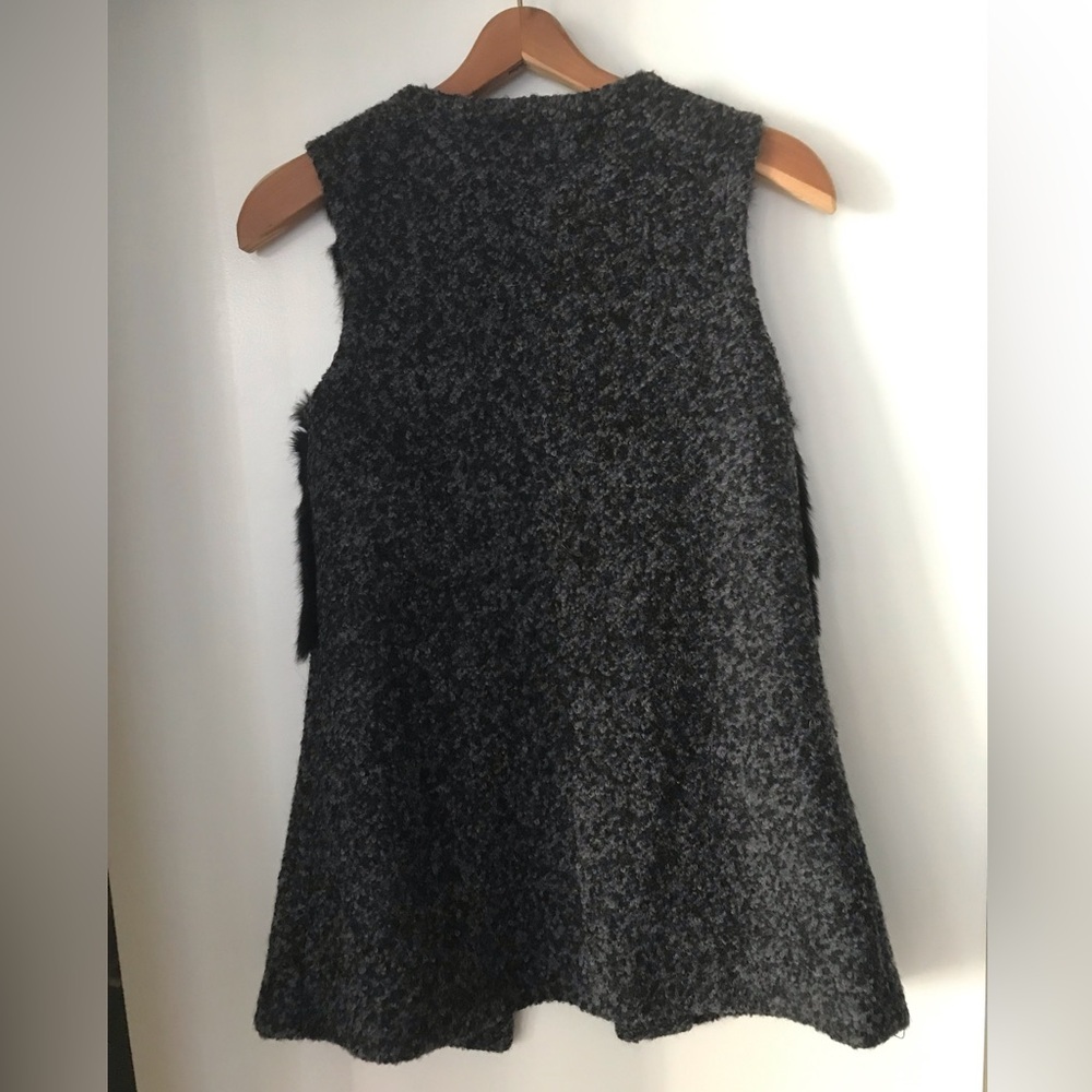 3.1 Phillip Lim Wool Vest with rabbit SZ S - Picture 2 of 12